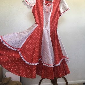 Vintage Square Dancing Dress